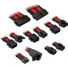Kolink Core Pro Braided Cable Extension Kit 12V-2×6 Type 1 – Jet Juodas/Racing Raudona