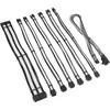Kolink Core Pro Braided Cable Extension Kit 12V-2×6 Type 2 – Jet Juodas/Brilliant Baltas