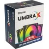Kolink Umbra X 120mm ARGB High Performance PWM korpuso ventiliatorius Triple Pack – juodos spalvos