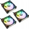 Kolink Umbra X 120mm ARGB High Performance PWM korpuso ventiliatorius Triple Pack – juodos spalvos