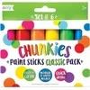 Kolorowe Baloniki Dažai Chunkies Dažai Sticks Crayon 6 vienetų