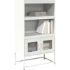 Highboard Baltas 68x39x123 cm Plienas