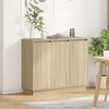 LED Bufetas Sonoma ąžuolas 90 x 32 x 75 cm Apdirbta mediena