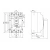 Kompaktiškas jungiklio skyriklis Noark EX9M2SD 112801 M2 250A 3P AC ES pilkas