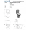 Mito By Cersanit Pastatomas WC Cersanit, ECO II SimpleOn su dangčiu