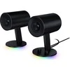 Kompiuterio kolonėlės Razer 2.0 kompiuterinės garsiakalbės su AUX ir USB, 3 colių stiklo pluošto garsiakalbiai, RGB apšvietimas, Nommo Chroma