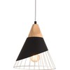 Pakabinamas šviestuvas Žibintas Platinet Lankstymo lempa IRIS Metal + Wood 25x25 (PPL02B)