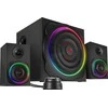 Kompiuterio kolonėlės Speedlink - GRAVITY CARBON RGB 2.1 garsiakalbių sistema