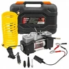 kompresorius automobilinis Forcekraft kompresorius automobilinis podwójny tłok kompresora (65l/min, 3 antgaliai, LED) 12V su lagaminu