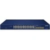 Šakotuvas Komutatorius Planet PLANET IPv4/IPv6, 24 prievadų valdomas L2/L4 gigabito eternetas (10/100/1000), 1U, mėlynas