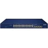 Šakotuvas Komutatorius Planet PLANET IPv4/IPv6, 24 prievadų valdomas L2/L4 gigabito eternetas (10/100/1000), 1U, mėlynas