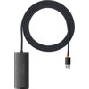 USB 3.0 šakotuvas - 4 prievadai - juodas - 2m - Baseus WKQX030201