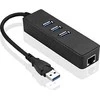 HUB USB MicroConnect 1x RJ-45 + 3x USB-A 3.0 (MC-USB3.0HUBWETH)