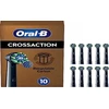 Braun Oral-B Pro Cross Action x10 Dantų šepetėlio galvutės, Juoda