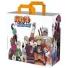 Anime pirkinių krepšys Konix Naruto Shippuden su Jinchūriki dizainu 40x45x20cm, baltas