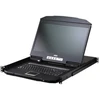 Konsolė KVM Aten CL3716NX D – 16 prievadų KVM konsolė su USB ir HDMI sąsaja, plačiu LCD ekranu ir „single rail“ tipo klavišų išdėstymu, (14.01.7626)