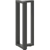 Konsolinio stalo kojos, T formos, 2 vnt., antracito spalvos, 25x28x(72-73) cm, plienas