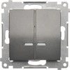Kontakt-Simon Simon 54 žvakidės jungtis su 16AX 250V antracito apšvietimu (DW5ABL.01 / 48)