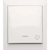 Kontakt-Simon Simon Aquaclick Bell mygtukas su apšvietimu, 10 AX, 250 V balta ACD1L / 11
