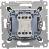 Kontakt-Simon Anthracite dvigubas mygtukas - DP2.01/48
