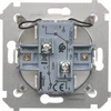 Kontakt-Simon Dvivietė jungtis su LED pašvietimu 10AX 250V varžtų terminalai (DW6 / 2L.01 / 44)