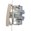 Kontakt-Simon Dvivietė jungtis su LED pašvietimu 10AX 250V varžtų terminalai (DW6 / 2L.01 / 44)
