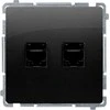 Kontakt-Simon Kompiuterio lizdas Kontakt-Simon Simon Basic BMF52.02/49 RJ45 dvigubos kategorijos 5e modulis. Varžto lizdo montavimas į juodą matinę dėžutę