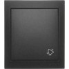 Kontakt-Simon Simon Aquaclick Bell mygtukas, 10 AX, 250 V juoda ACD1 / 49