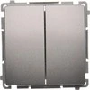 Kontakt-Simon Dvivietis mygtukas su 10AX 250V inox (BMP2.01 / 21)