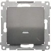 Kontakt-Simon Simon 54 vienaukštė jungtis su 16AX 250V antracito apšvietimu (DW6AL.01 / 48)