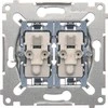 Kontakt-Simon Simon 54 dviguba jungtis su vidiniu apšvietimu 10AX 250V (SW6 / 2XLM)