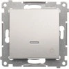 Kontakt-Simon Simon 54 Button / light / LED galinis apšvietimas 16AX 250V sidabrinis DS1AL.01 / 43 mat