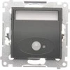 Kontakt-Simon Simon 54 LED šviestuvas su judesio jutikliu 230 V AC 1,4 W šilta balta 3100K matinė juoda DOSC.01/49