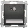 Kontakt-Simon Simon 54 LED šviestuvas su judesio jutikliu 14 V DC 0,78 W šiltai balta 3100K matinė juoda matmenys maitinimo šaltinis 14V DOSC14.01/49