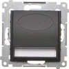 Kontakt-Simon Simon 54 LED šviestuvas 230V AC 1,1 W šilta balta 3100 K matinė juoda DOS.01/49