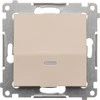 Kontakt-Simon Vieną mygtuką Simon 54 šviesos LED 10AX 250V kremas (DP1L.01 / 41)