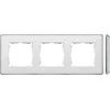 Kontakt-Simon Simon Detail 82 Triple Box Detail Select- metal Baltas / Chrom bazė (8201630-244)