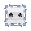 Kontakt-Simon R- TV antenos lizdai 10 dB baltos spalvos (CAZ.01 / 11)