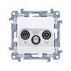 Kontakt-Simon R- TV- SAT antenos lizdai yra 10 dB balti (CASP.01 / 11)