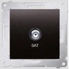 Kontakt-Simon SAT antracito antenos lizdas - DASF1.01 / 48
