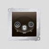 Kontakt-Simon SIMON54 RTV / SAT 1d B antenos lizdas galutinis bronza - DASK.01 / 46