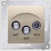 Kontakt-Simon SIMON54 SAT / SAT / RTV antenA lizdas galutinis aukso - DASK2.01 / 44