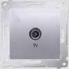 Kontakt-Simon SIMON54 antenos lizdas TV galutinis sidabro - DAK1.01 / 43