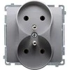 Kontakt Simon BMGZ2MZ.01/21 BASIC SOCET INOX PLIENAS