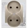 Kontakt-Simon SIMON54 dvigubas b / up 16A IP20 su aukso skydu - DG2MZ.01 / 44
