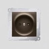 Kontakt-Simon SIMON54 vienas b / w 16A IP20 su bronzos diafragma - DG1Z.01 / 46