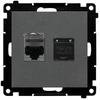 Kontakt Simon GN.2-KR.KOM.RJ45 K.6 P. GRAFIT.M.SIMON55