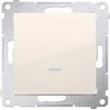 Kontakt-Simon Vieną mygtuką Simon 54 šviesos LED 10AX 250V kremas (DP1L.01 / 41)