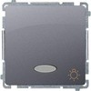 Kontakt-Simon Šviesos mygtukas Simon Basic single su apšvietimu 10AX 250V (BNS1L.01 / 21)