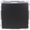 Kontakt-Simon Mygtukas Simon Basic BMP1.01/49 vienvietis be piktogramos modulis 10AX, 250V~, greitosios jungtys juodas matinis